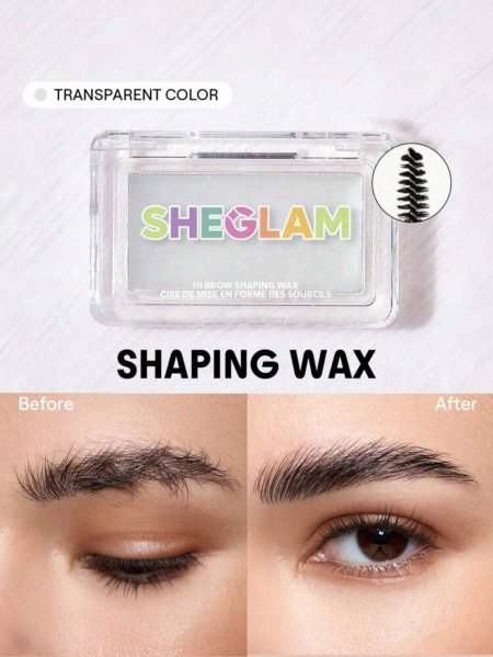 SHEGLAM Hi Brow Shaping Wax Clear Waterproof Eyebrow Gel Sweat