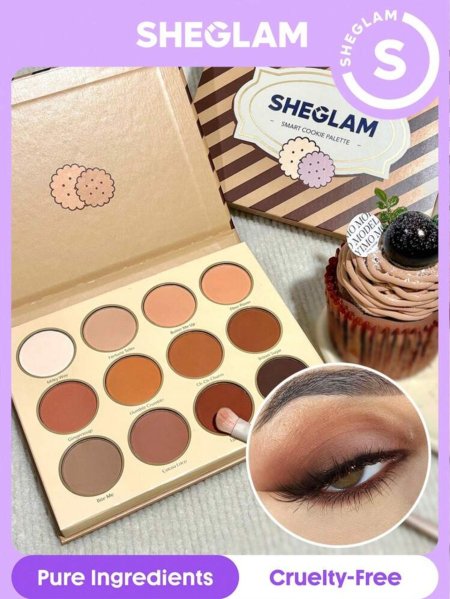SHEGLAM Smart Cookie Palette 12-Clolor Shimmer Matte Eyeshadow