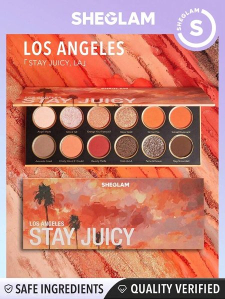 SHEGLAM 12-Clolor Shimmer Metallic Matte Eyeshadow Palette
