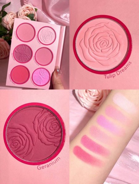 SHEGLAM Floral Flush Blush Palette-Blushing Bouquet 6-Color